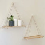 Premium Wood Swing Floating Shelves